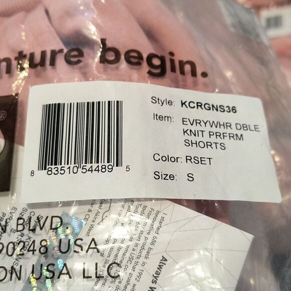 NWT 686 S Rosette Pink Everywhere Double Knit Performance Shorts - Picture 7 of 7